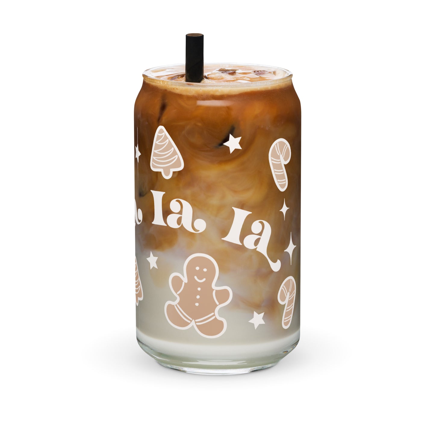 Fa La La La Jul Glass