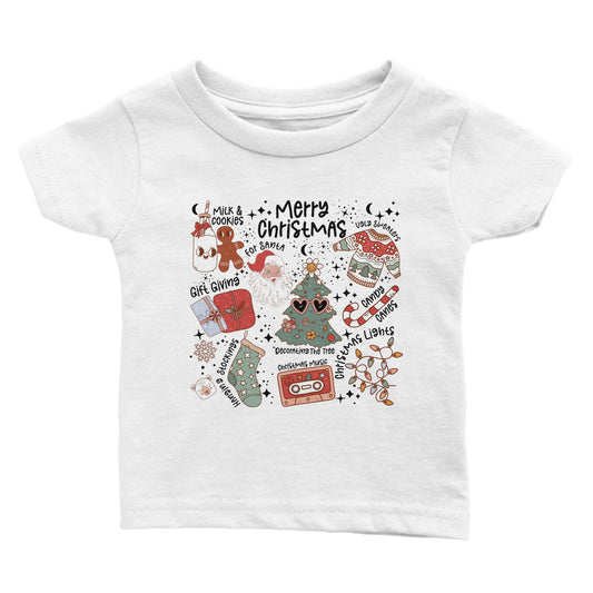 Retro t-skjorte med julemotiv