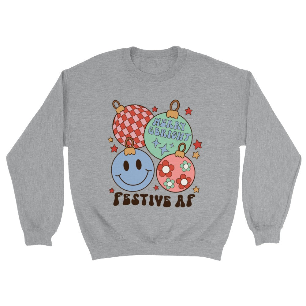 Julegenser Festive AF Sportsgrå