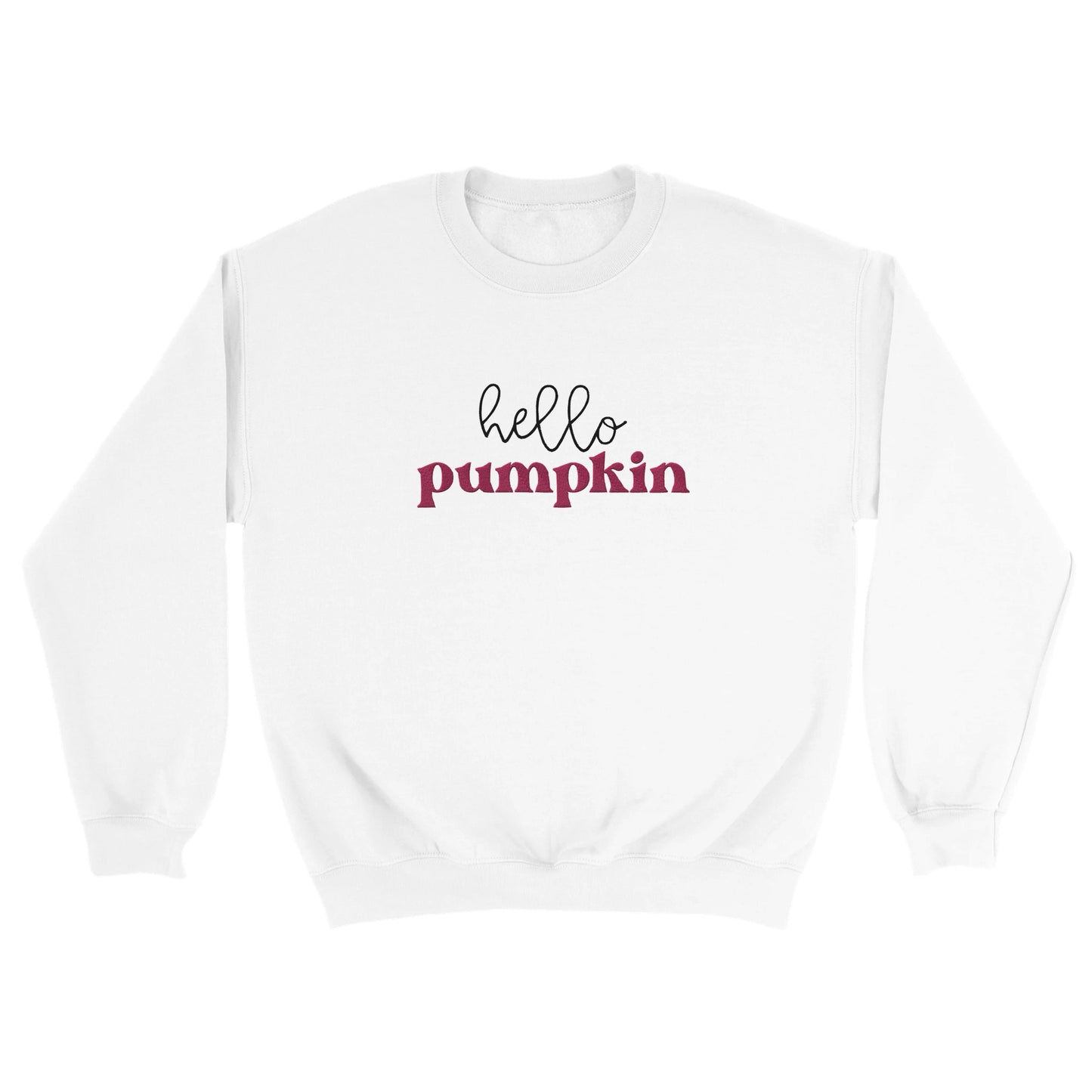 Hello Pumpkin Høstgenser - Brodert