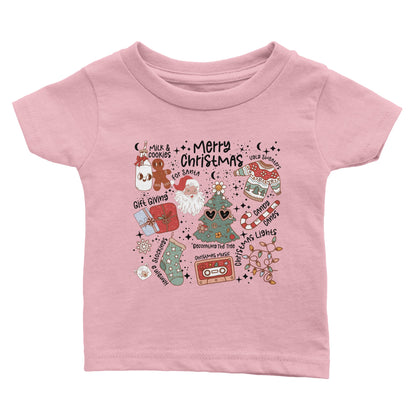 Retro t-skjorte med julemotiv