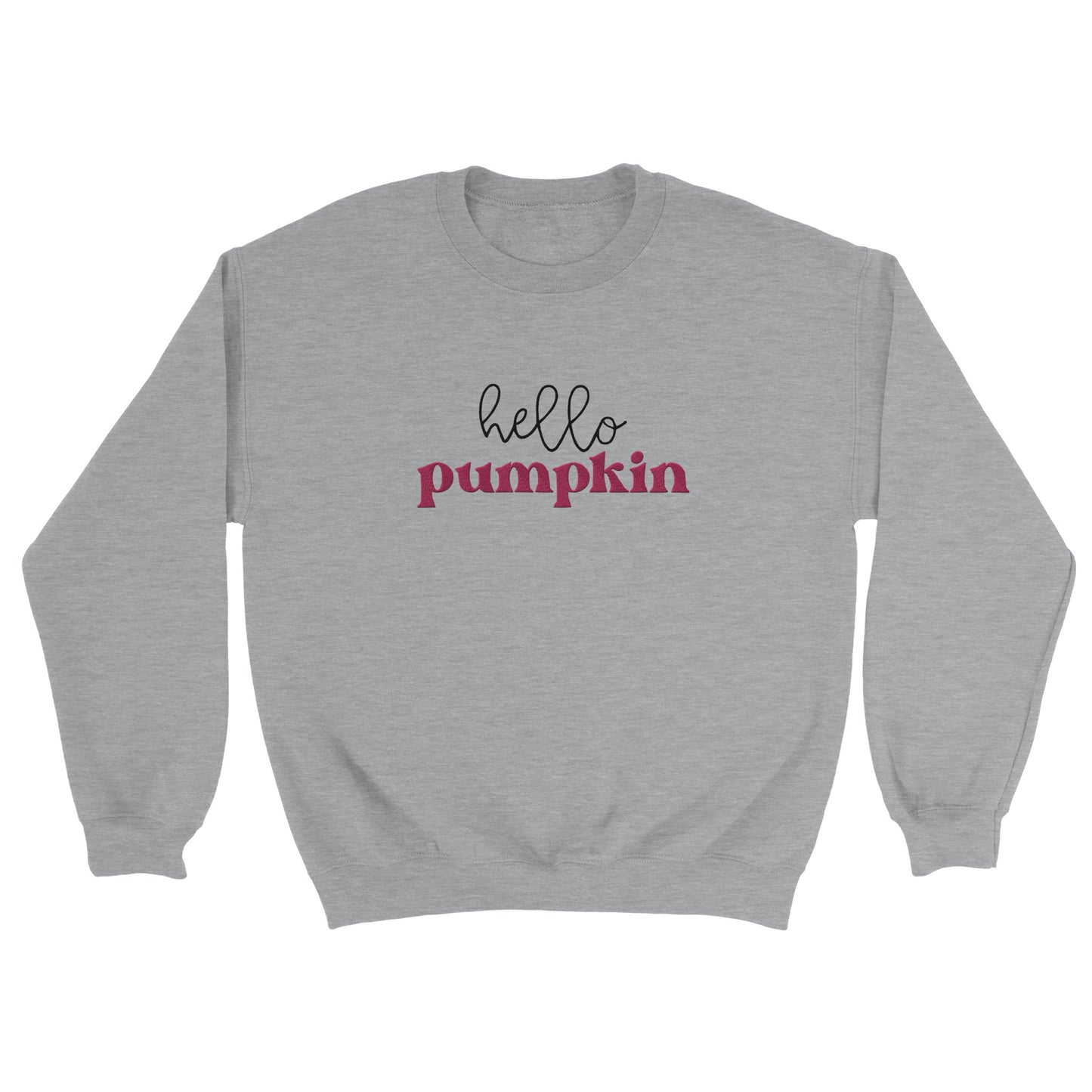 Hello Pumpkin Høstgenser - Brodert