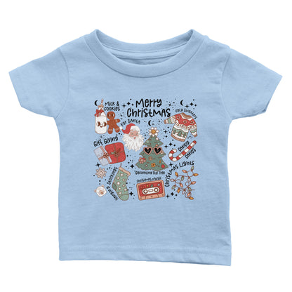 Retro t-skjorte med julemotiv