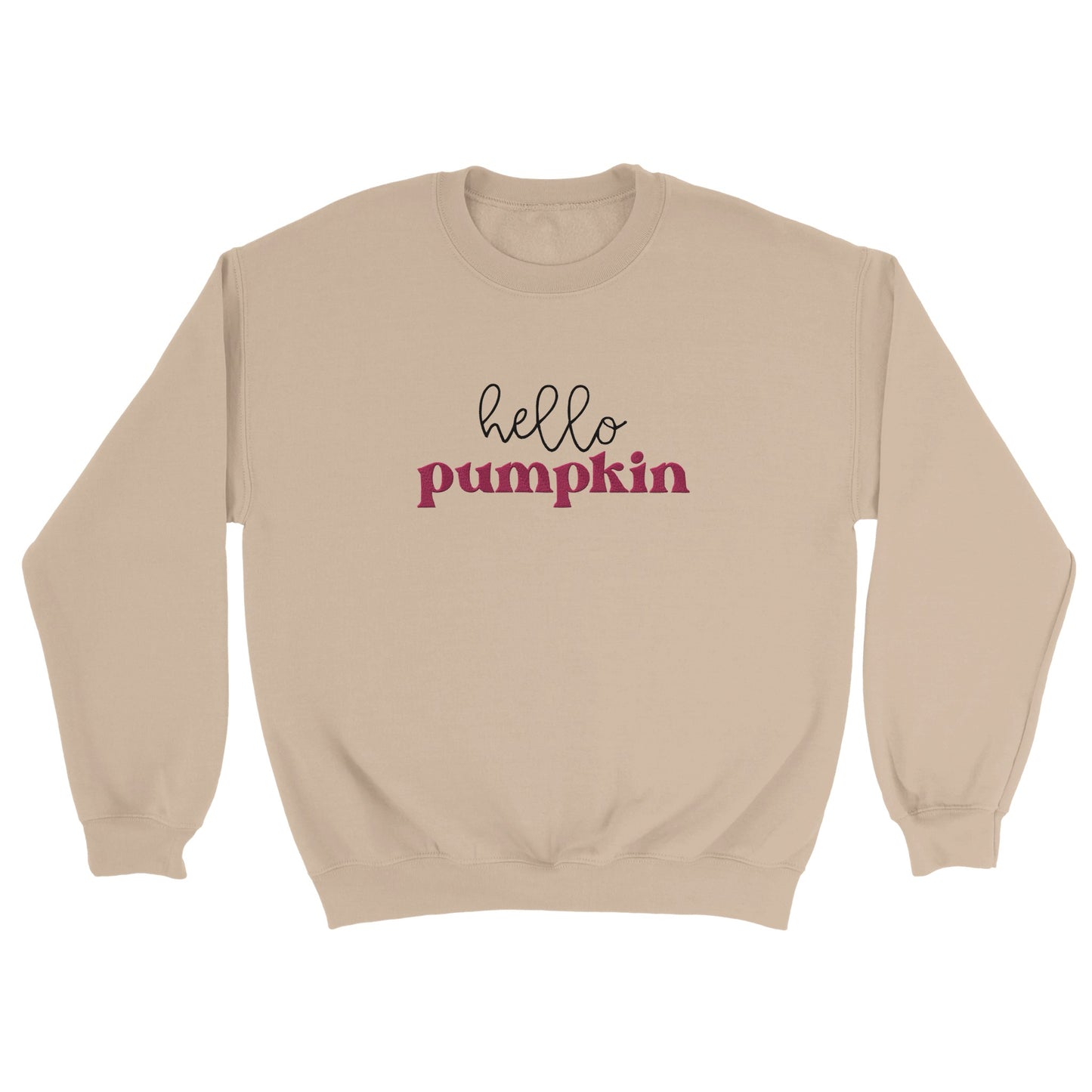 Hello Pumpkin Høstgenser - Brodert