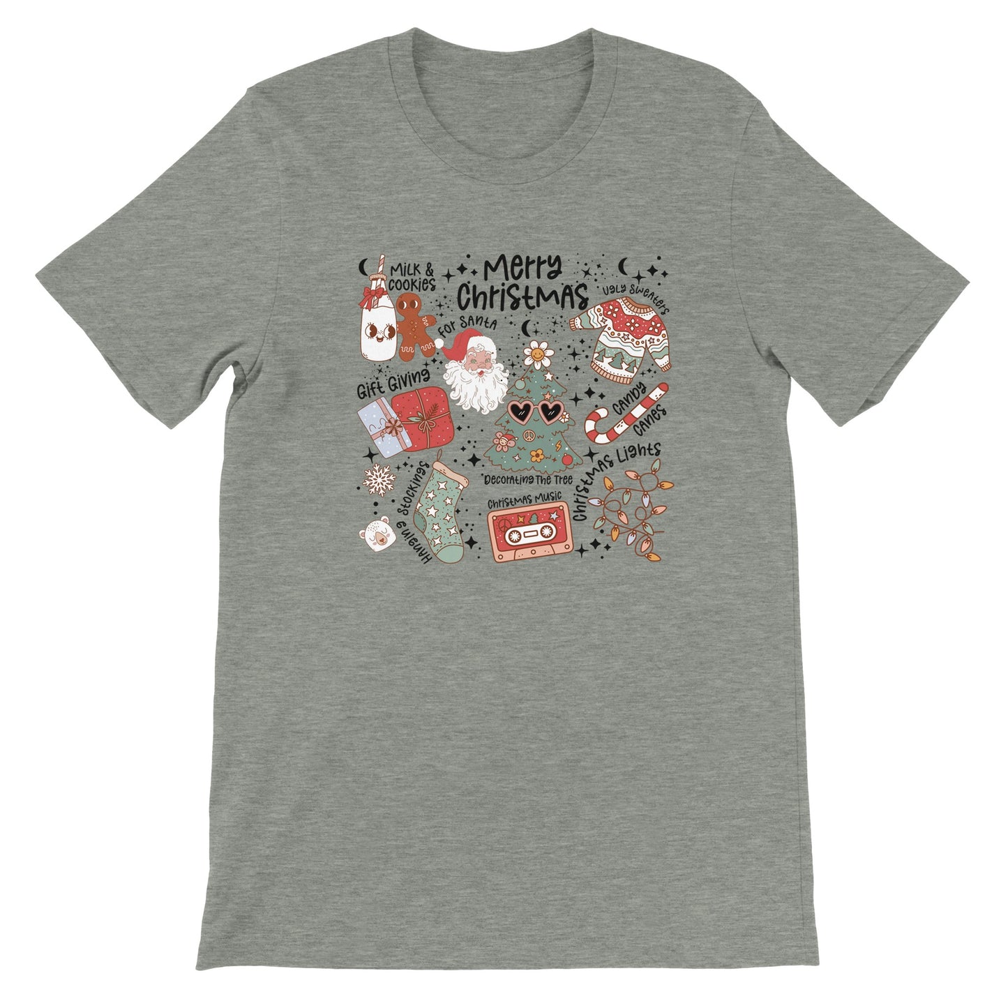 Retro Christmas T-skjorte Jul