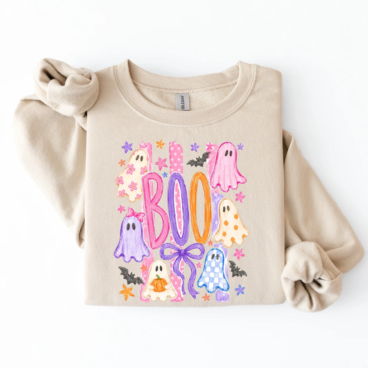 boo halloweengenser i fargen Sand
