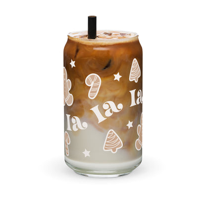 Fa La La La Jul Glass