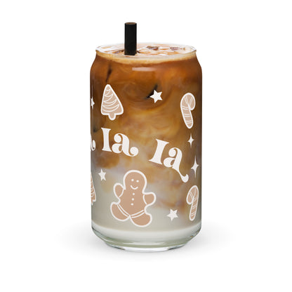 Fa La La La Jul Glass