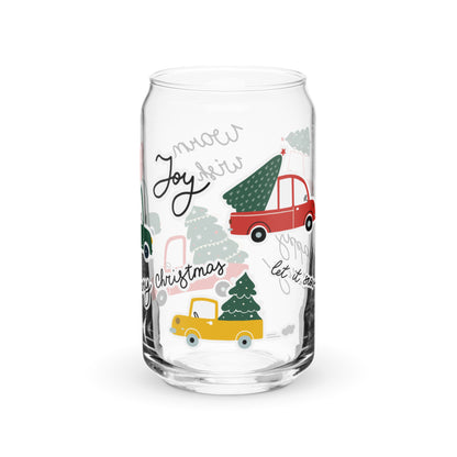 Christmas Cars Juleglass