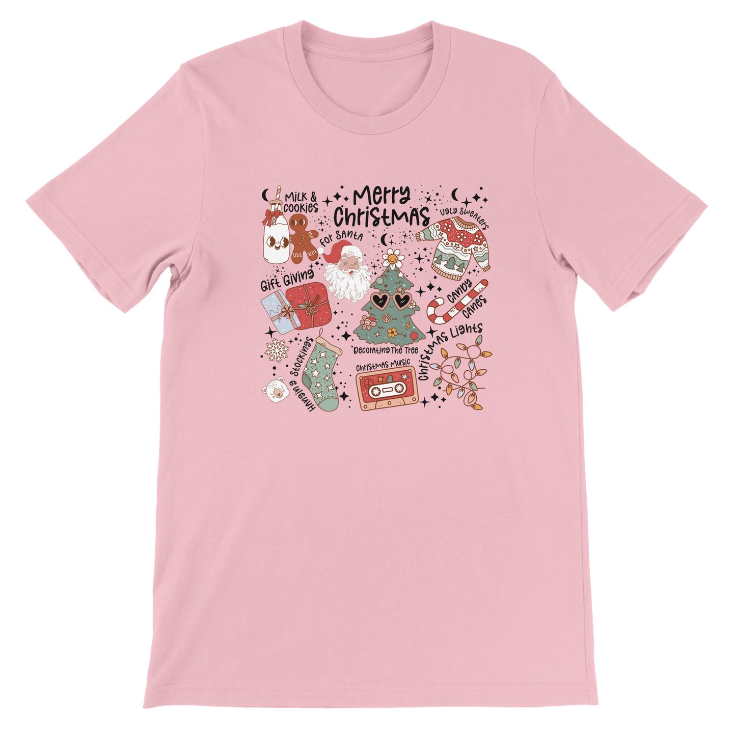 Retro Christmas T-skjorte Jul