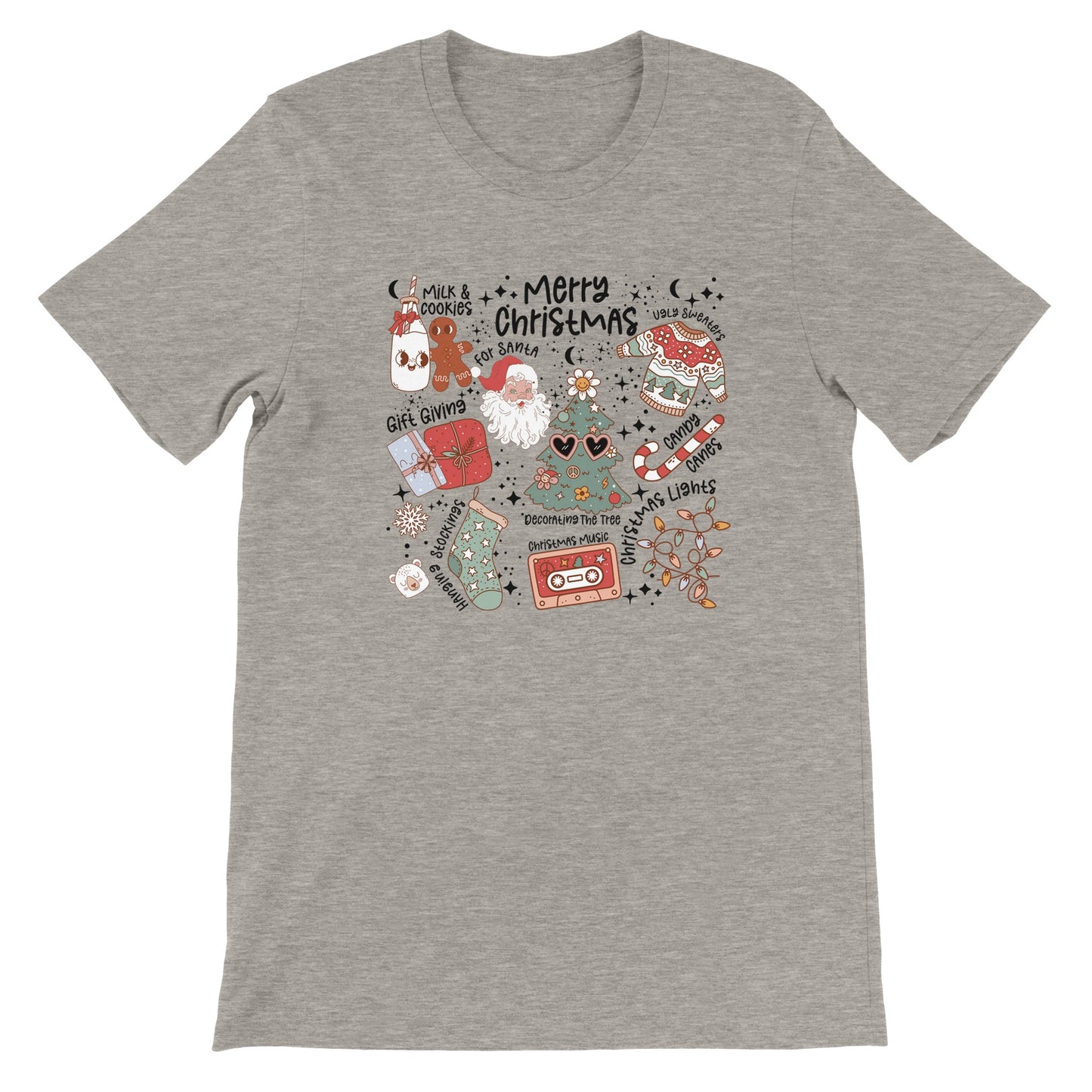 Retro Christmas T-skjorte Jul