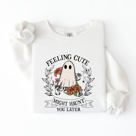 feeling cute halloweengenser - hvit farge