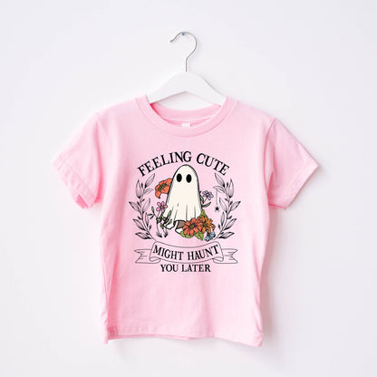 feeling cute halloween t-skjorte til barn
