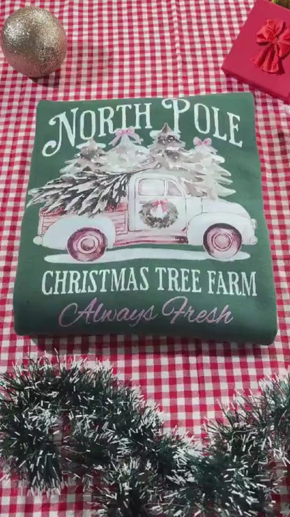 North Pole Christmas Tree Farm Julegenser