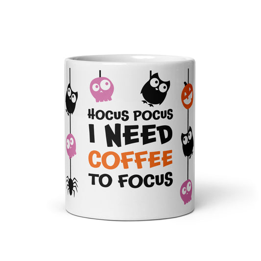 Halloween Krus I need coffee to focus