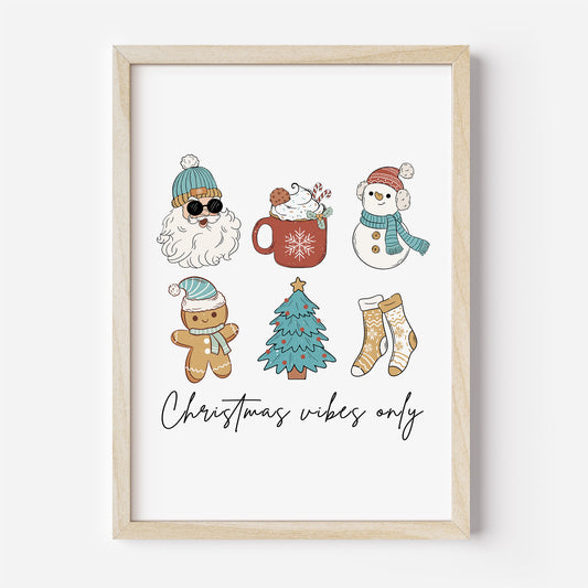 christmas vibes only plakat
