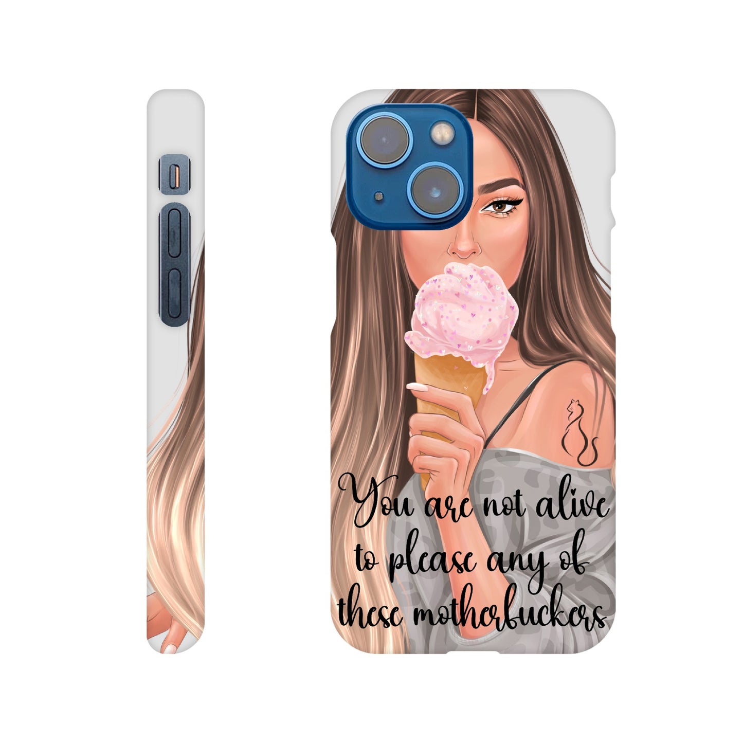 MF Ombre Hair Lady Mobildeksel