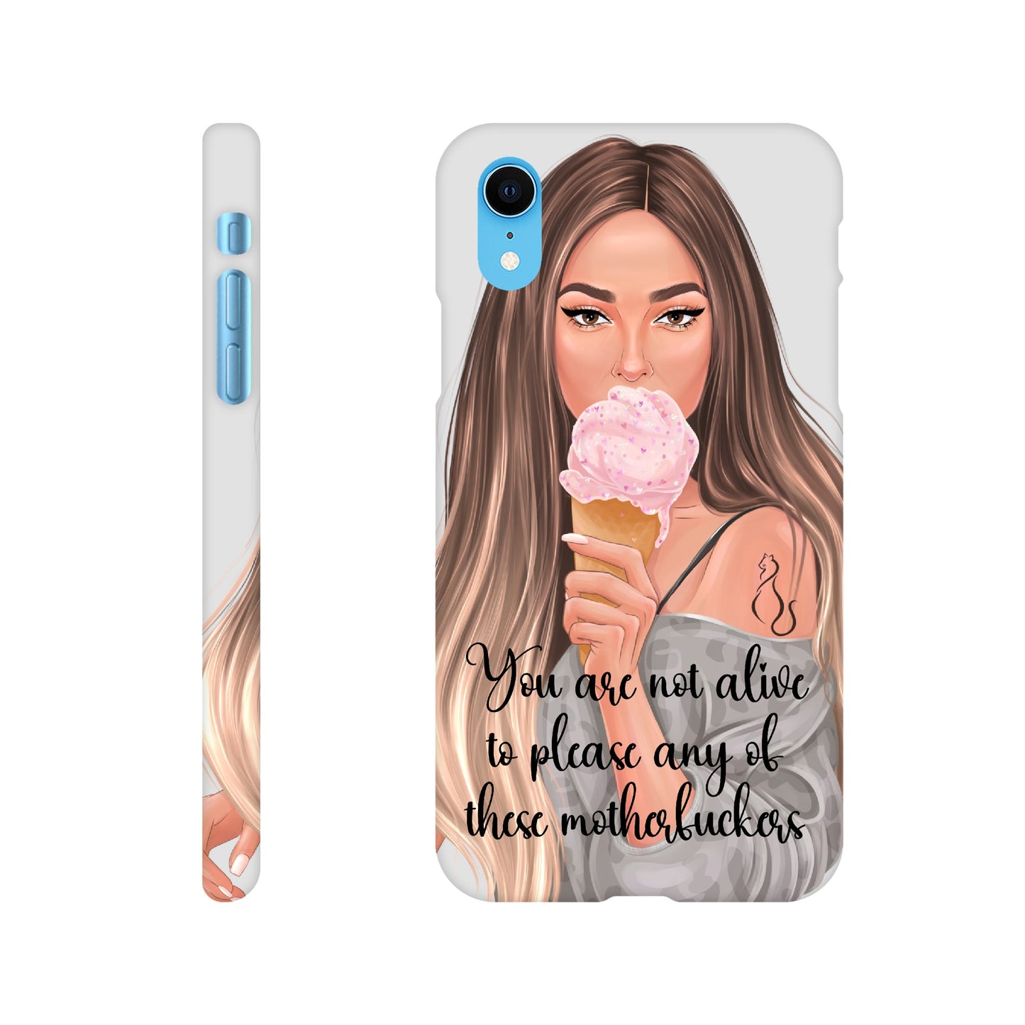 MF Ombre Hair Lady Mobildeksel
