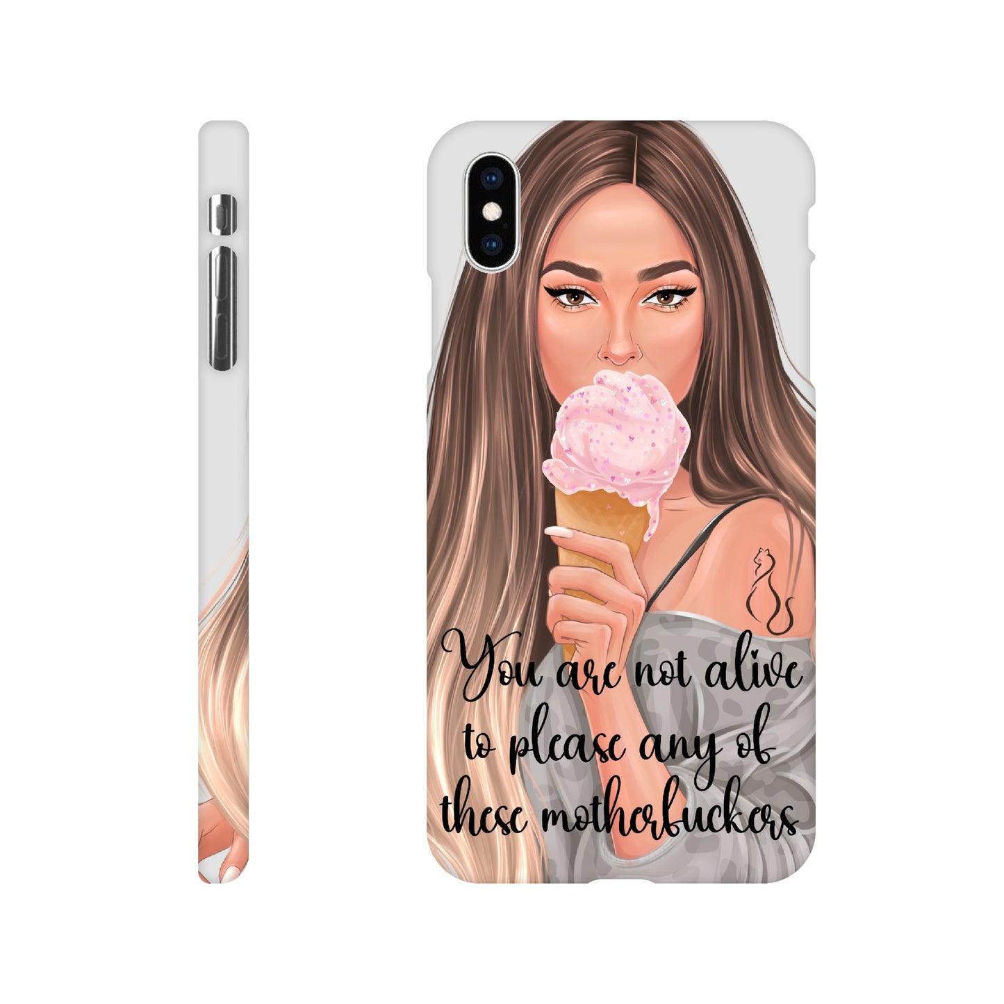 MF Ombre Hair Lady Mobildeksel