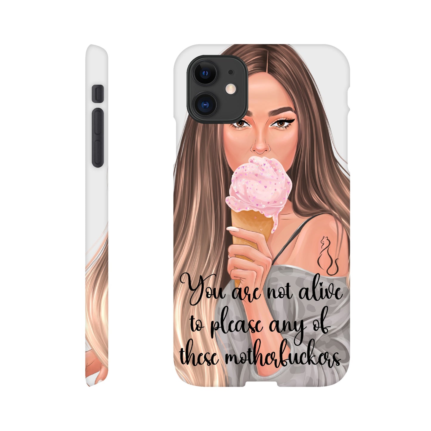 MF Ombre Hair Lady Mobildeksel