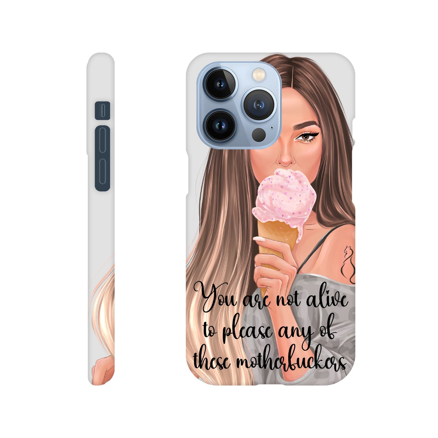 MF Ombre Hair Lady Mobildeksel