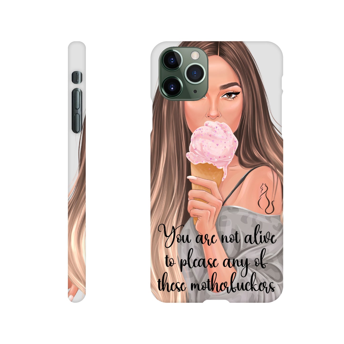 MF Ombre Hair Lady Mobildeksel
