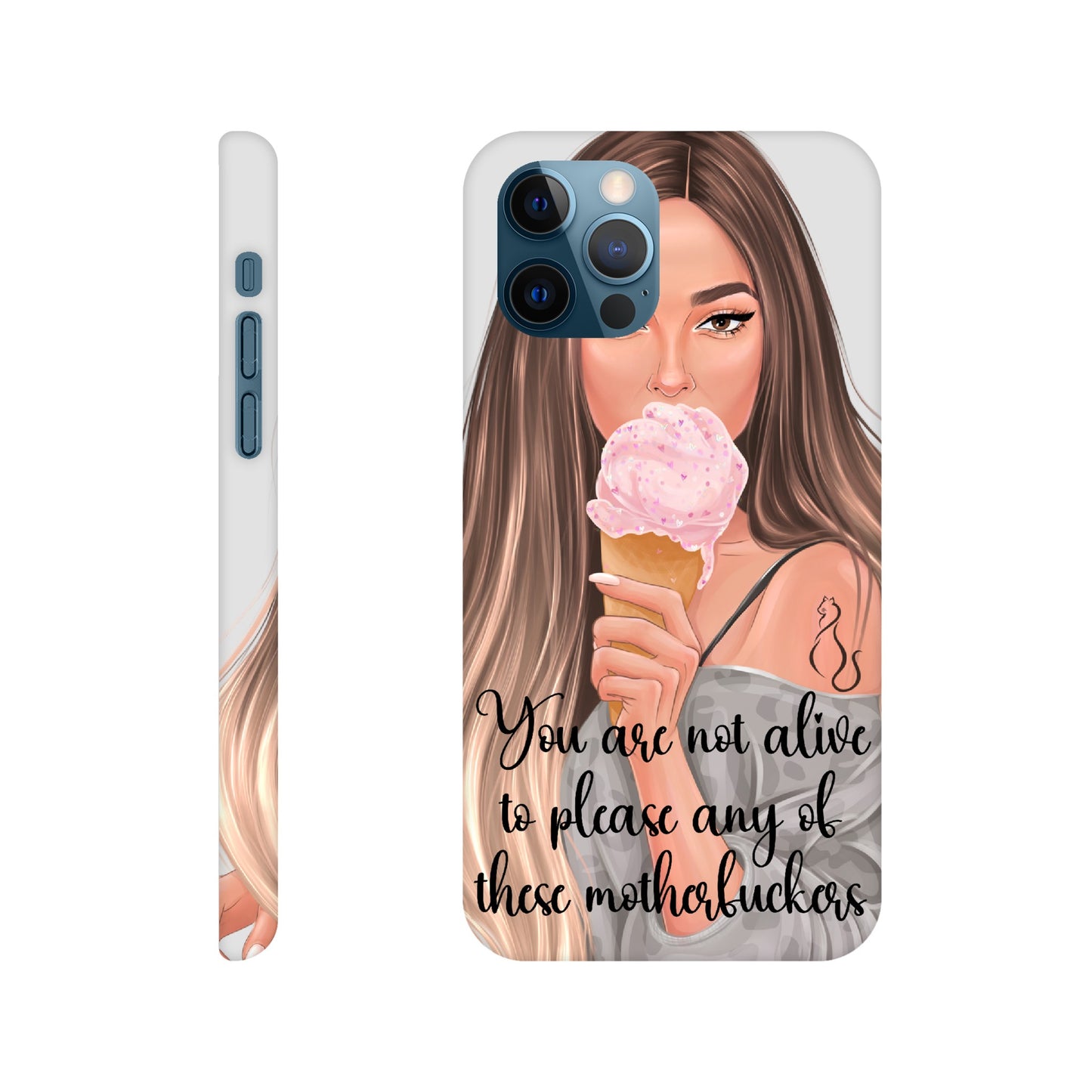 MF Ombre Hair Lady Mobildeksel