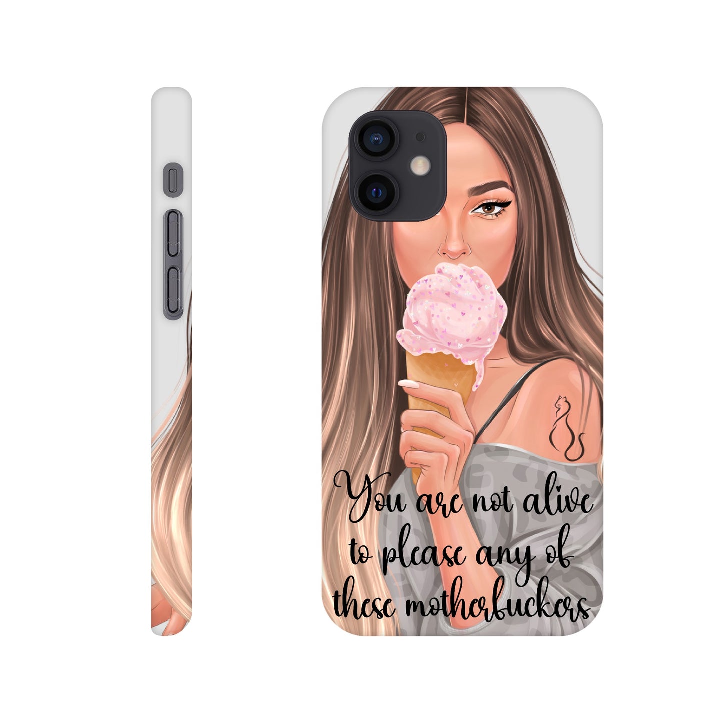 MF Ombre Hair Lady Mobildeksel