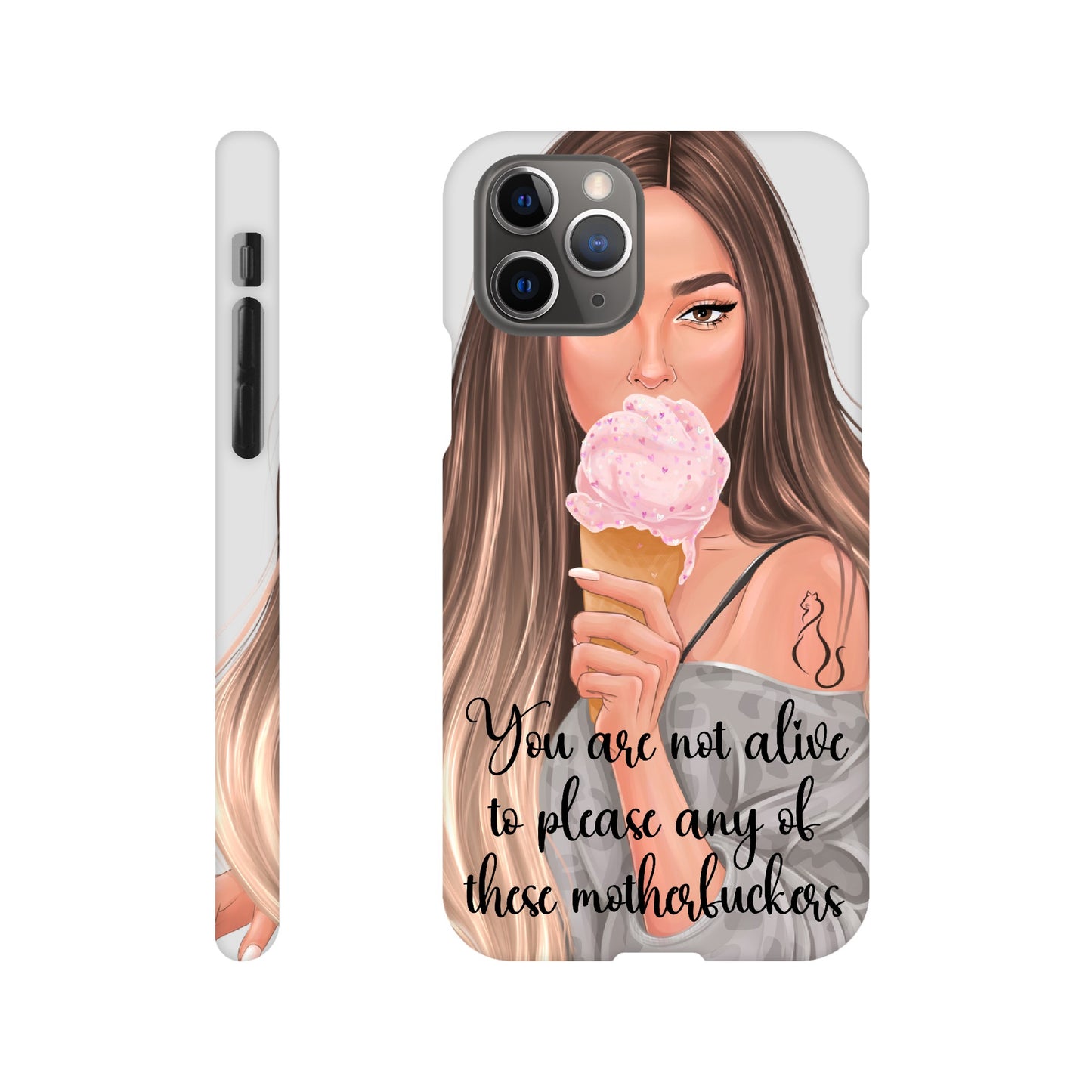 MF Ombre Hair Lady Mobildeksel