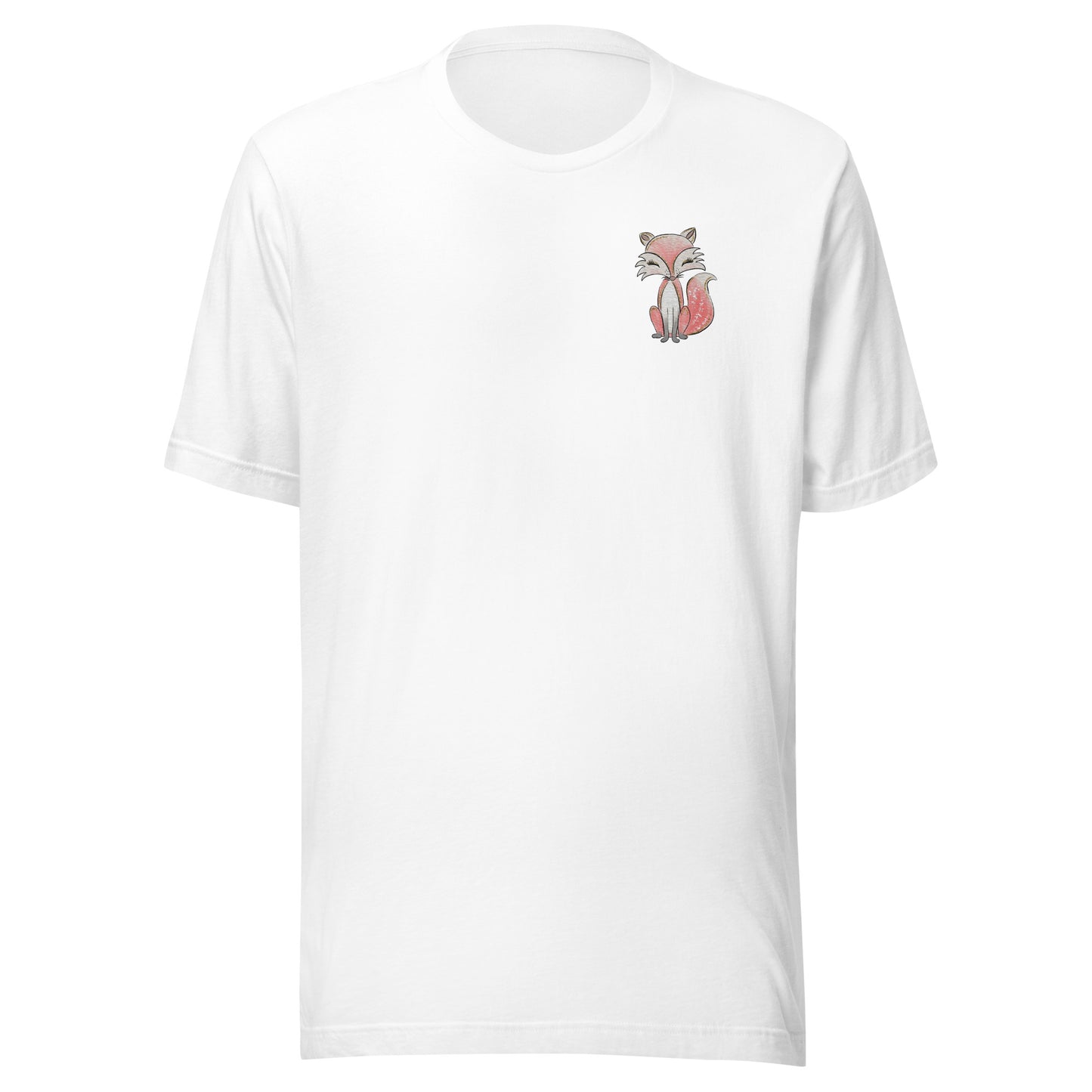 T-shirt med räv i skogsmark